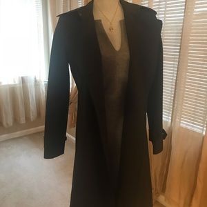 THEORY Black Trench Coat